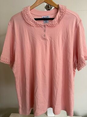 New Blair Lace Cut Out Polo Shirt